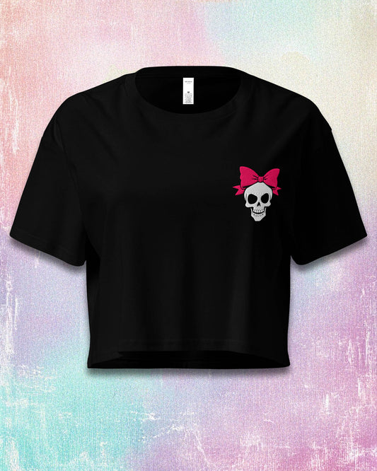 Skull Bow Crop Top