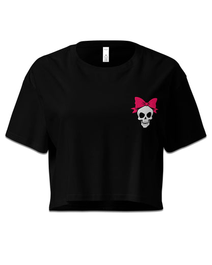 Skull Bow Crop Top