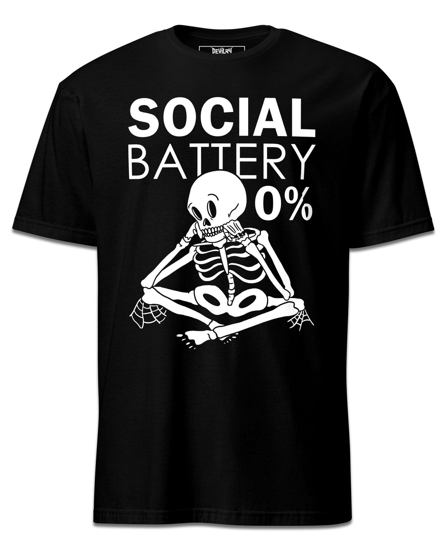 SOCIAL BATTERY 0% T-Shirt