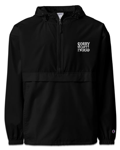 Sorry Can’t I’m Dead Windbreaker