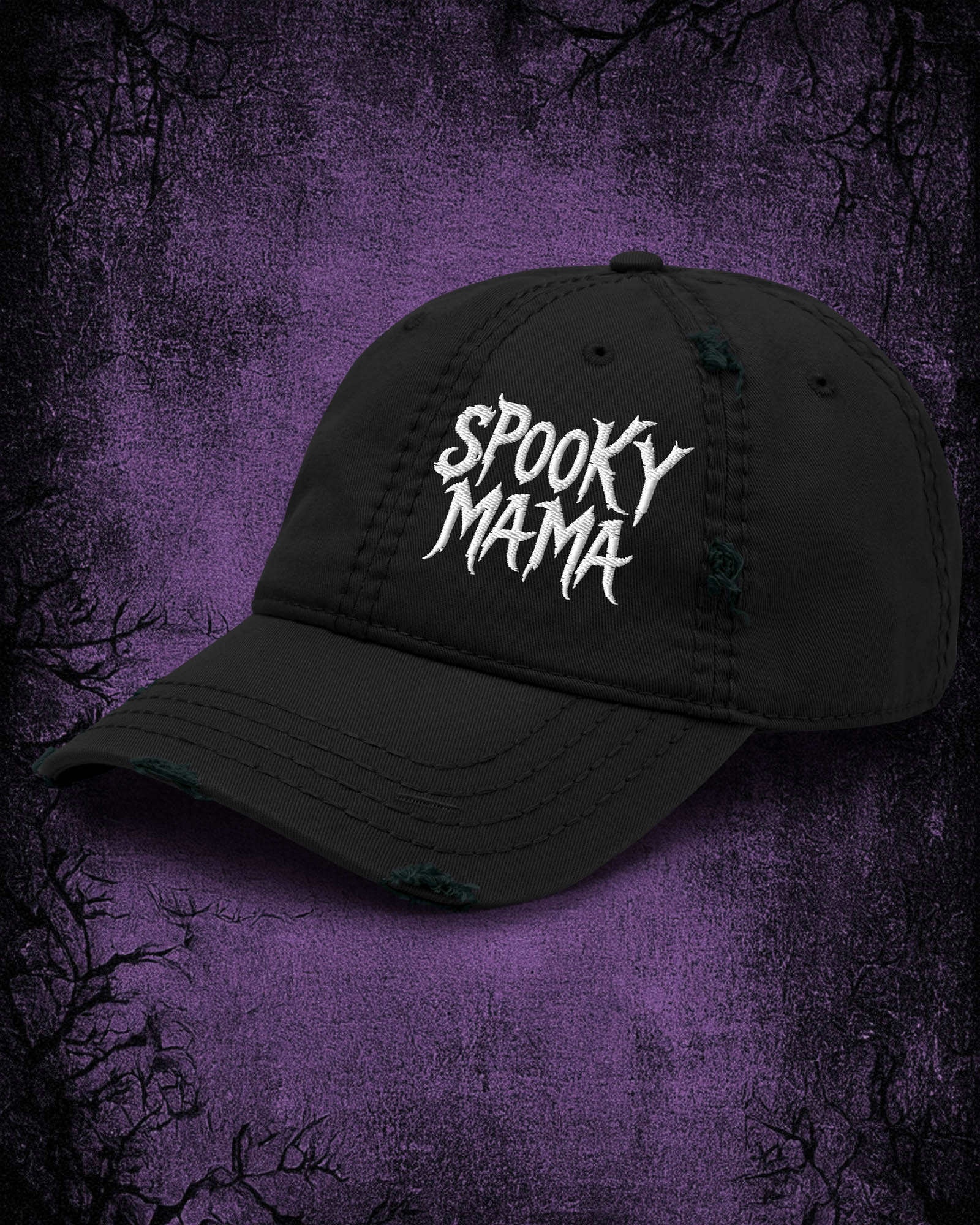 Spooky Mama Distressed Dad Hat