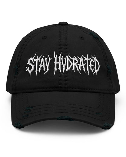 Stay Hydrated Distressed Dad Hat
