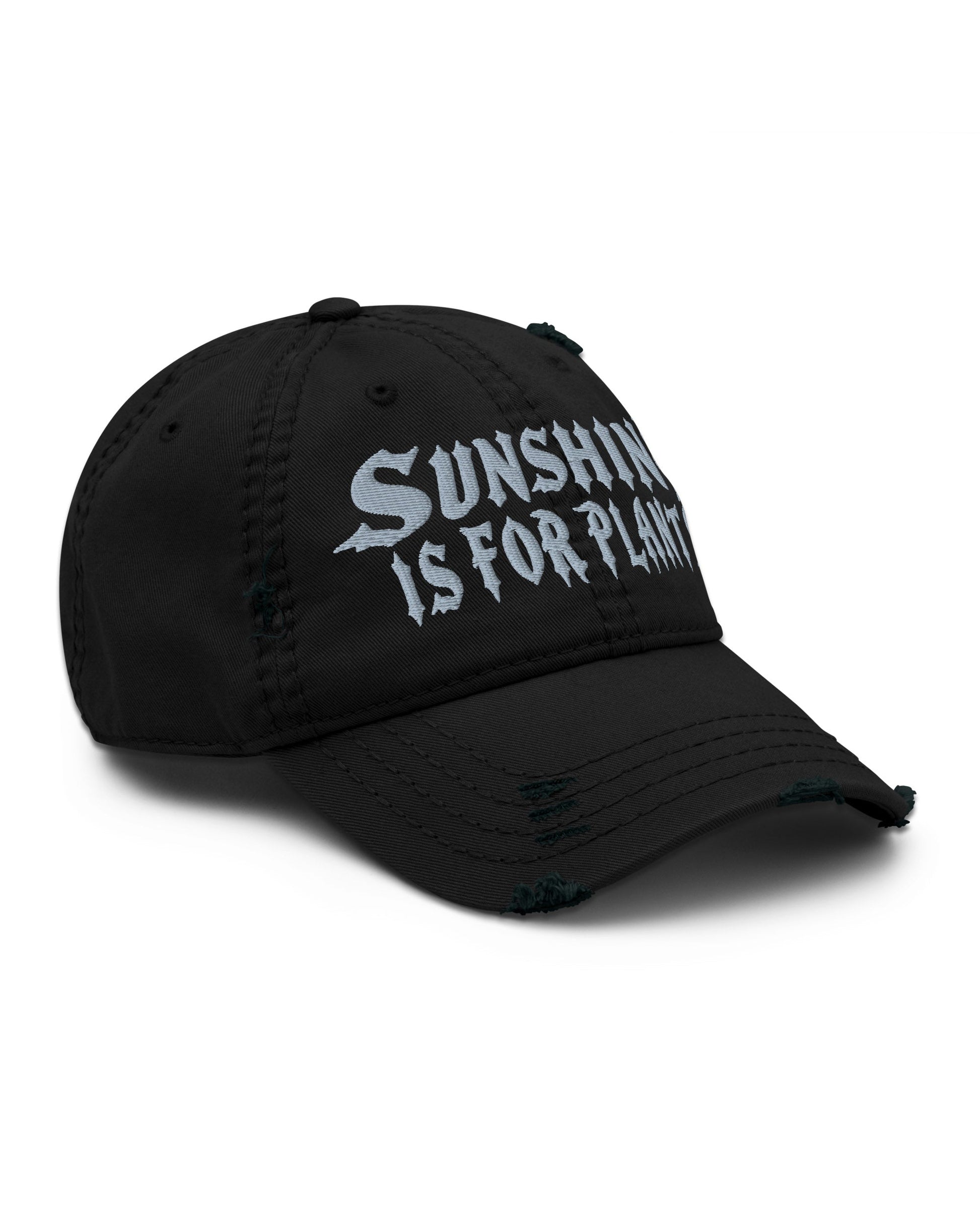 Sunshine Is For Plants Distressed Dad Hat