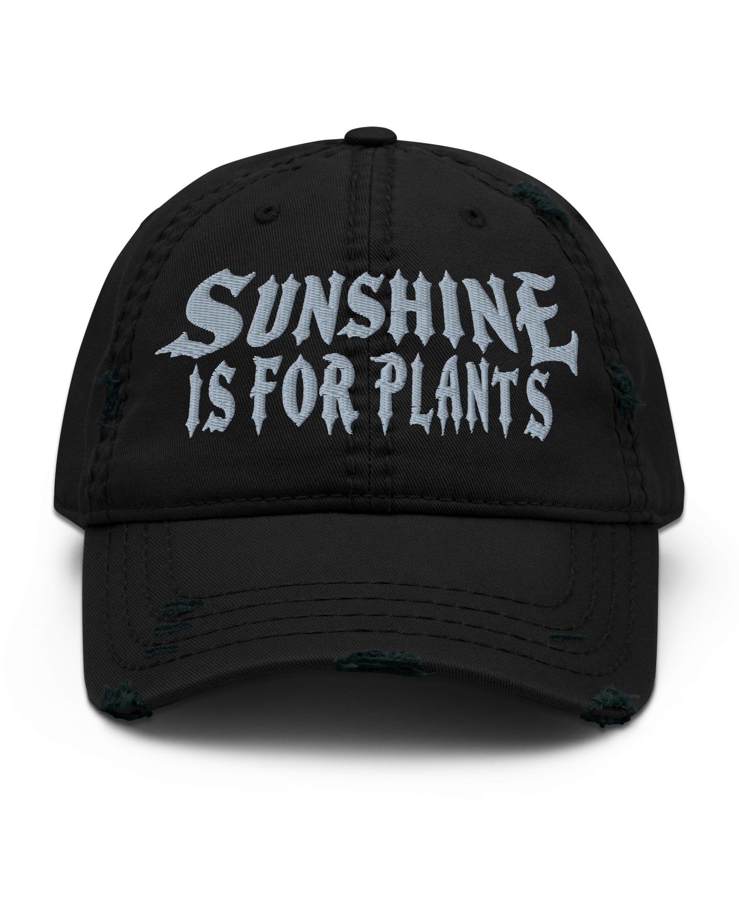 Sunshine Is For Plants Distressed Dad Hat