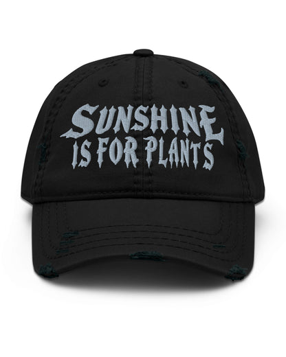 Sunshine Is For Plants Distressed Dad Hat