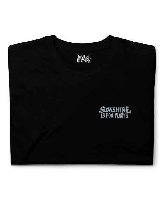 Sunshine Is For Plants Embroidered T-Shirt