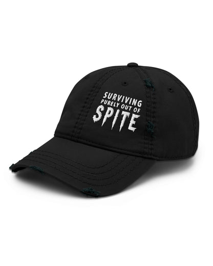 Surviving Purely Out of Spite Distressed Dad Hat