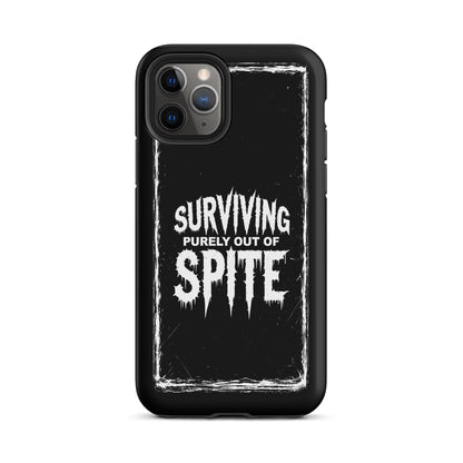 SURVIVING PURELY OUT OF SPITE iPhone Tough Case
