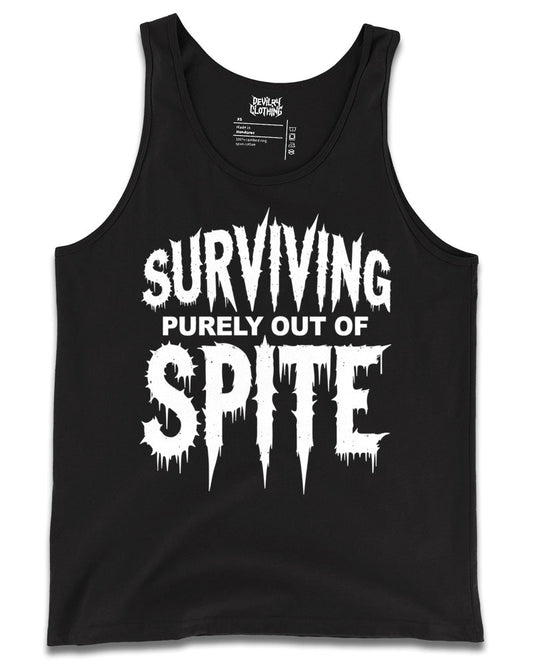 SURVIVING PURELY OUT OF SPITE Tank Top