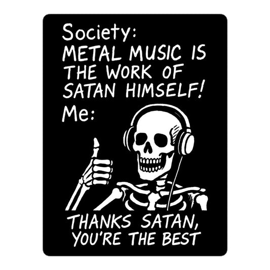 Thanks Satan You're the Best Sticker