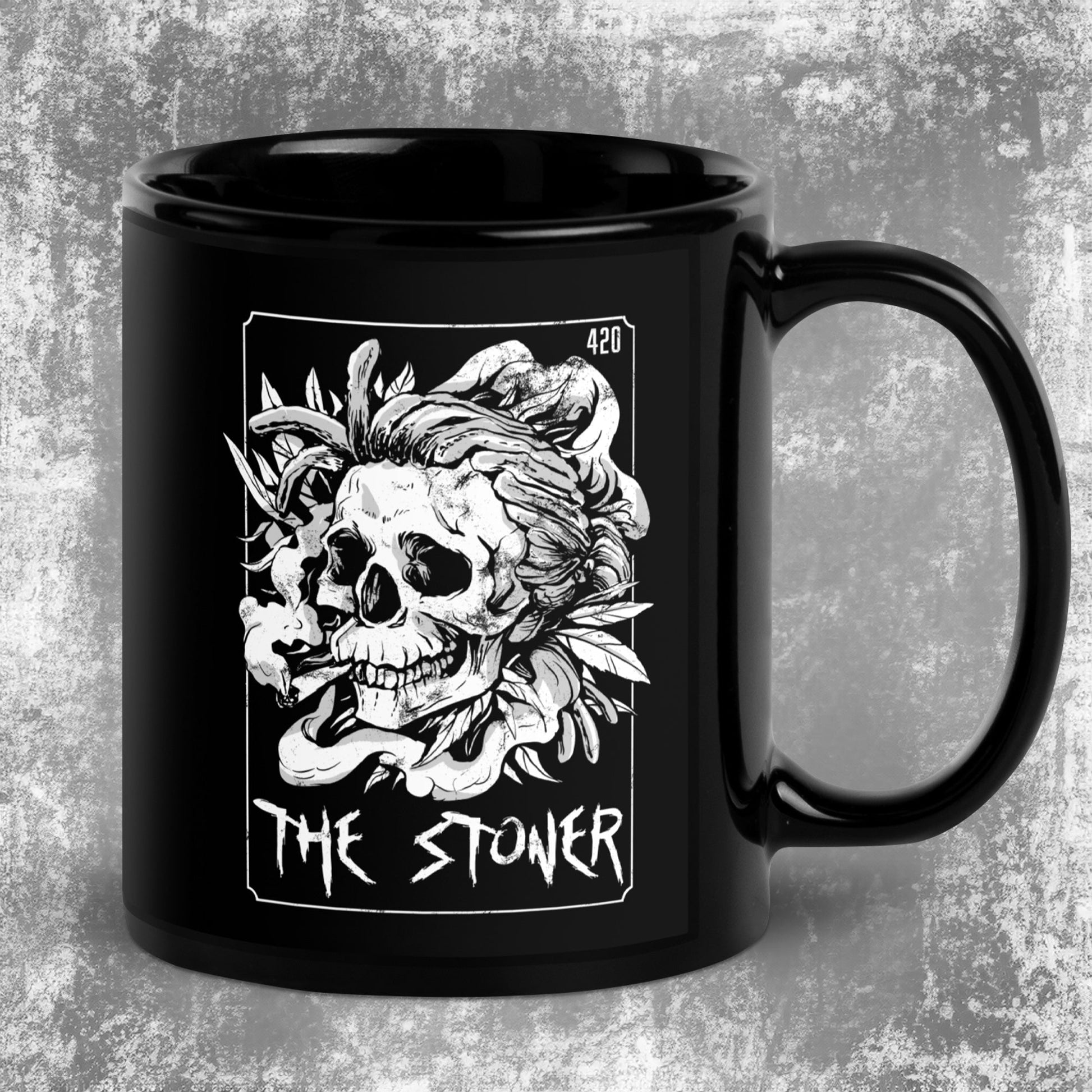 The Stoner Tarot Card Mug Skeleton