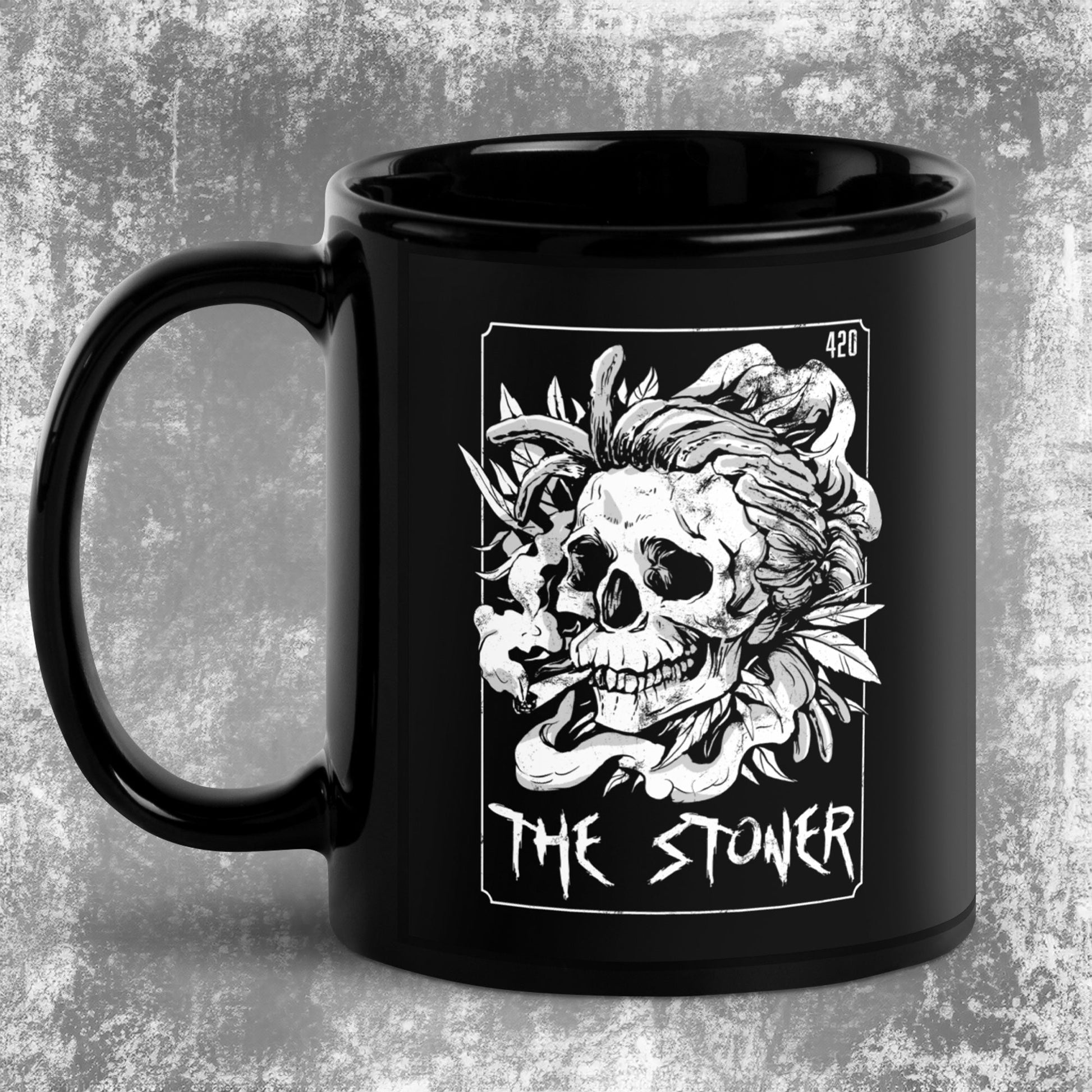 The Stoner Tarot Card Mug Skeleton