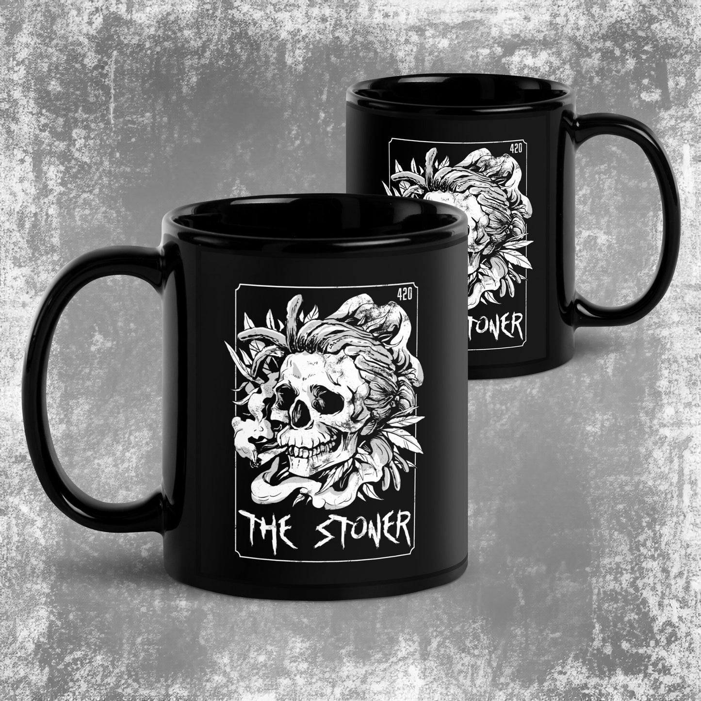 The Stoner Tarot Card Mug Skeleton