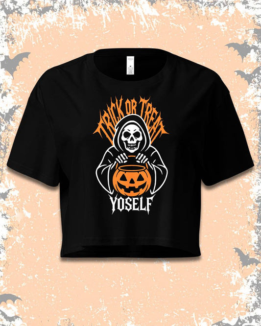 Trick or Treat Yoself Crop Top