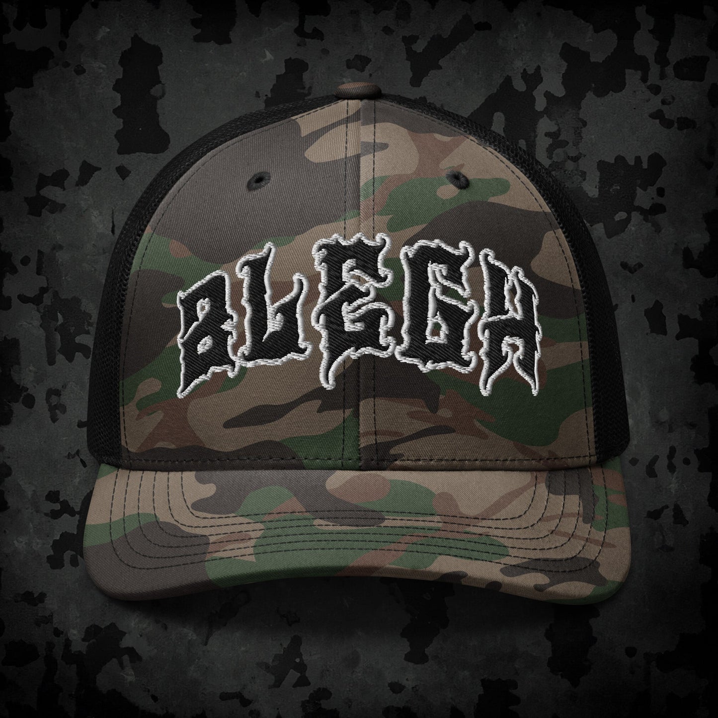 Blegh Camouflage Trucker Hat