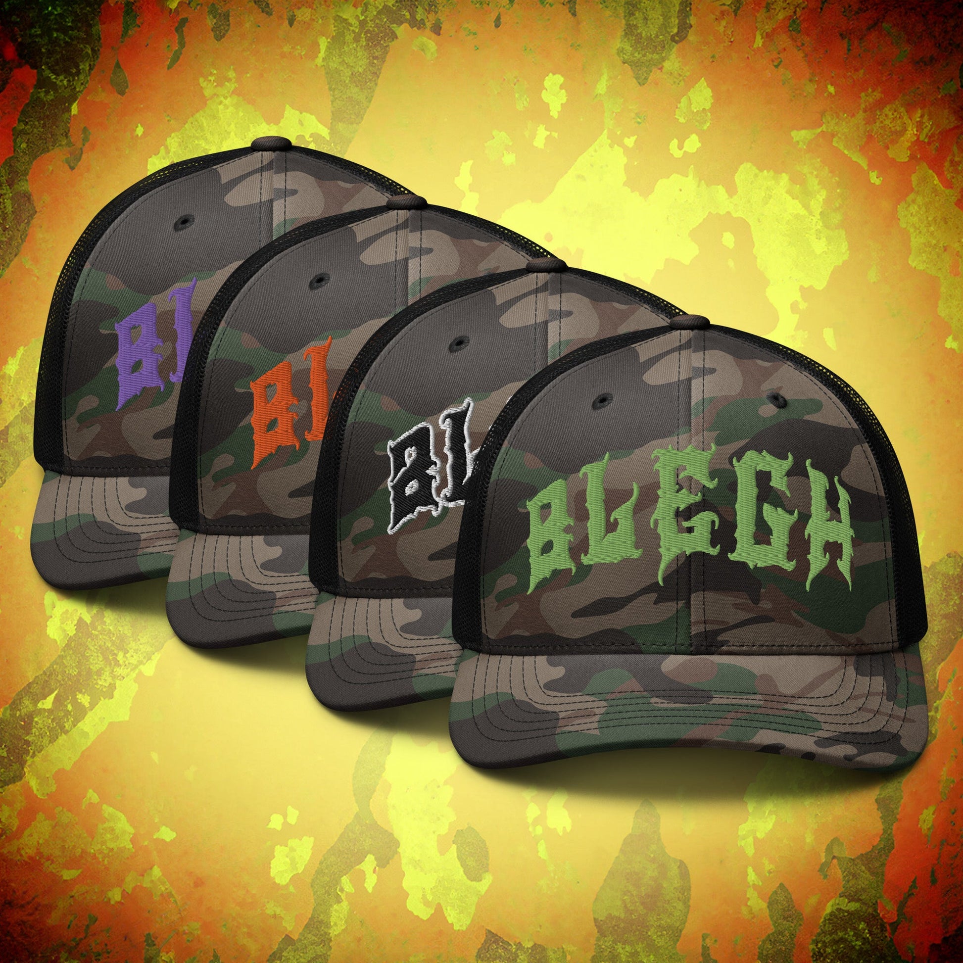 Blegh Camouflage Trucker Hat