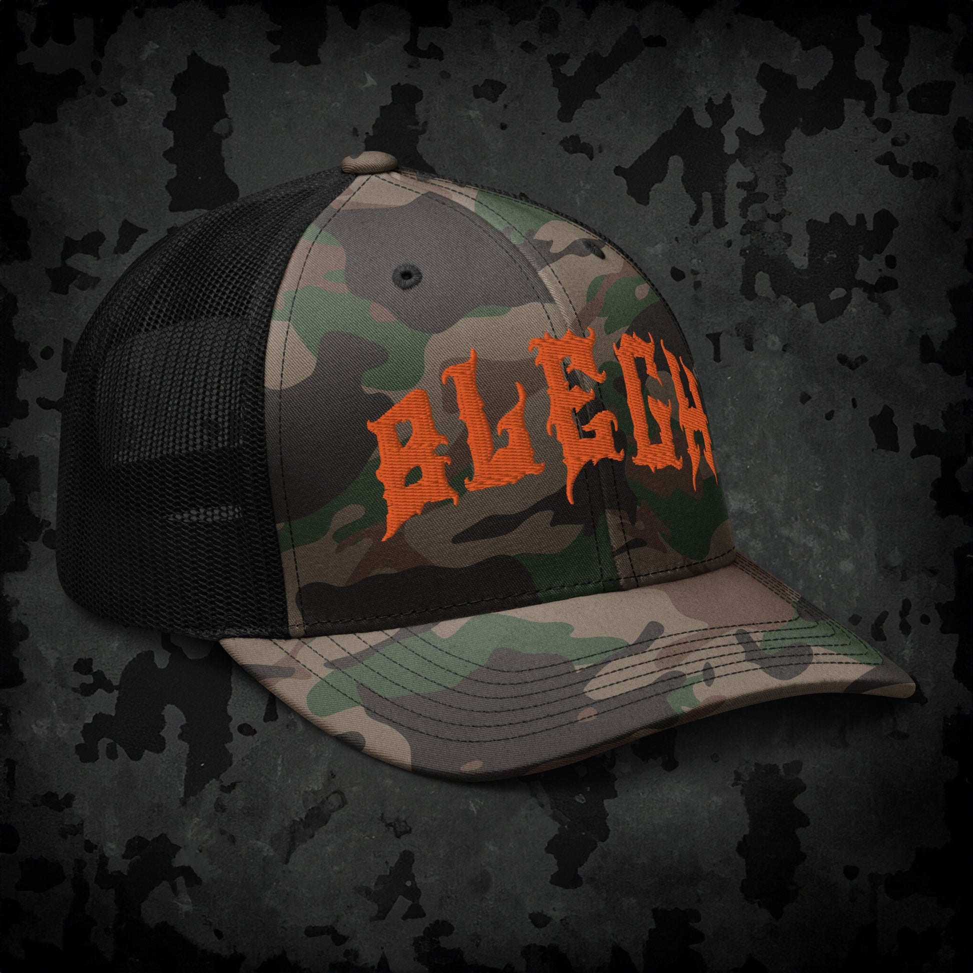 Blegh Camouflage Trucker Hat