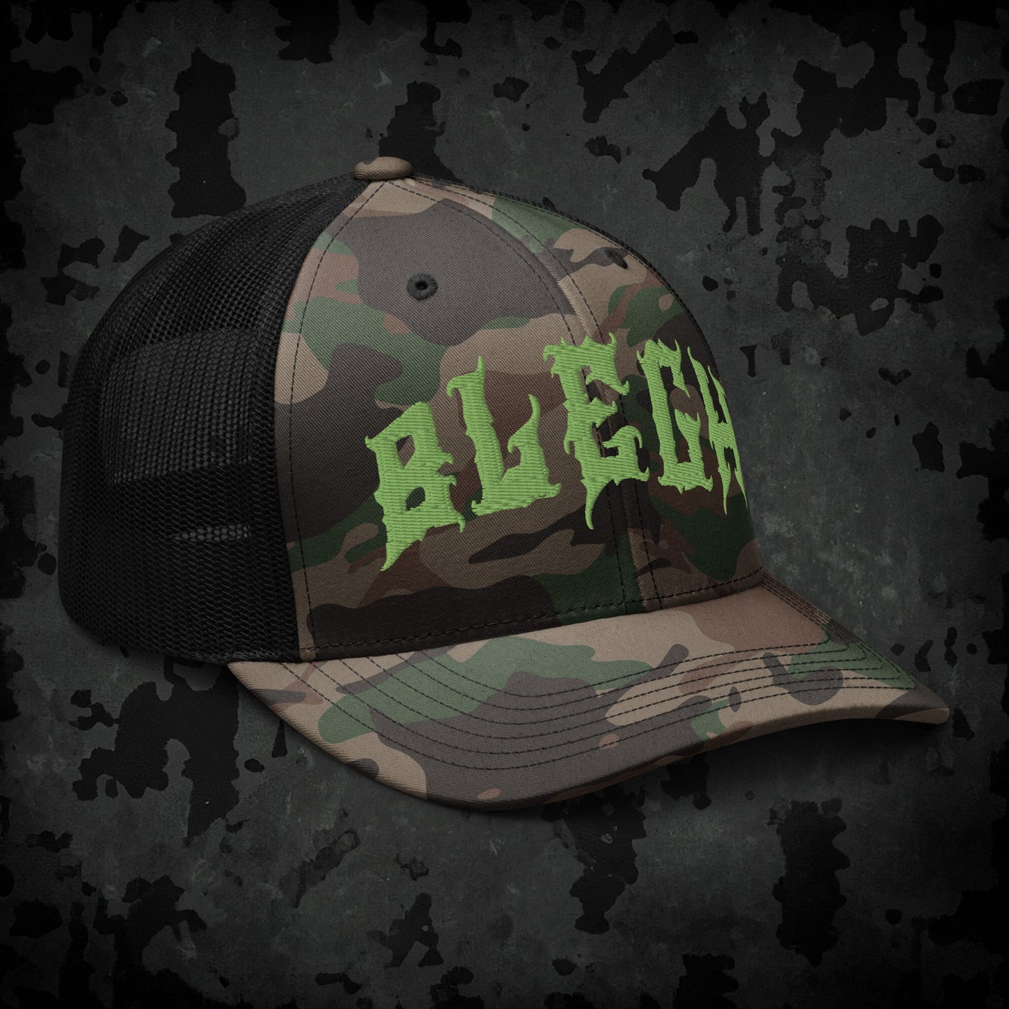 Blegh Camouflage Trucker Hat