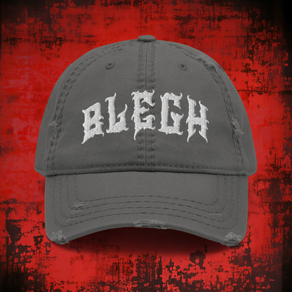 Blegh Distressed Dad Hat