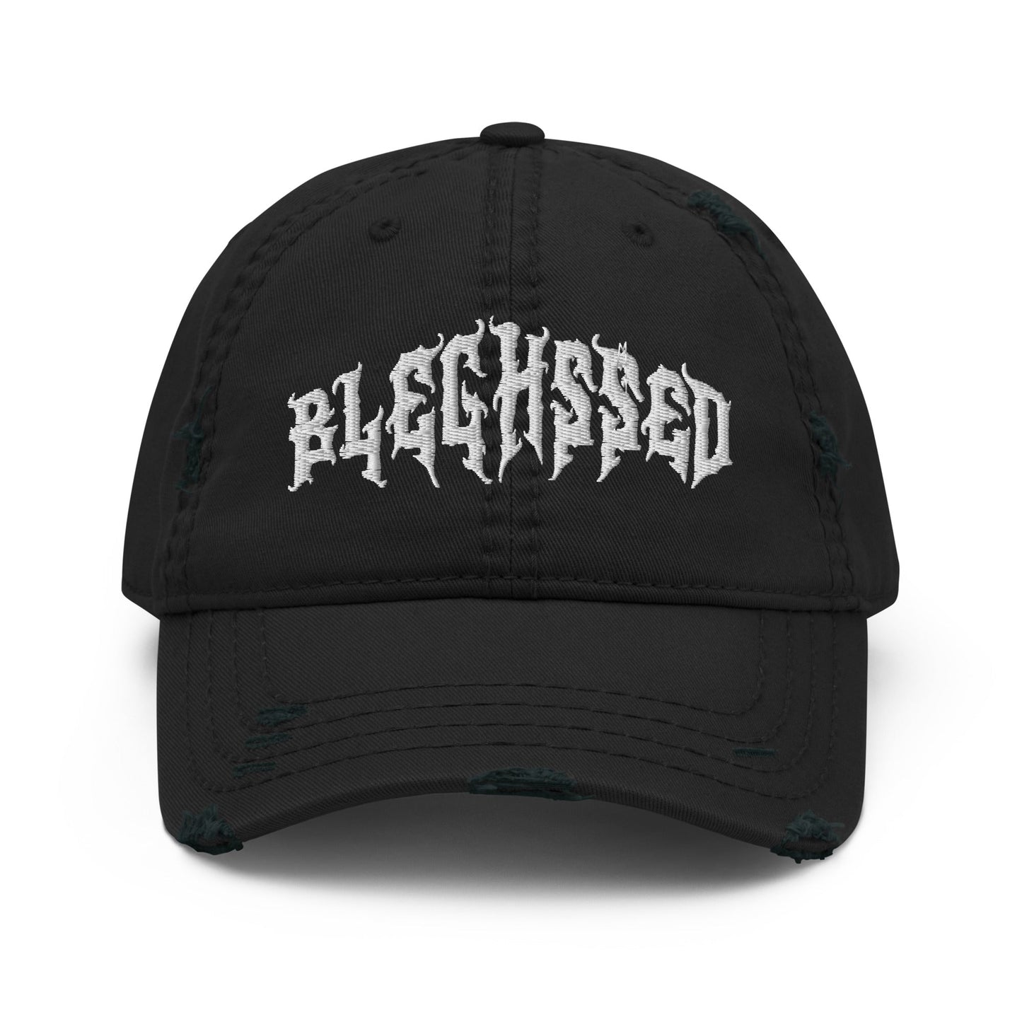 Bleghssed Distressed Dad Hat