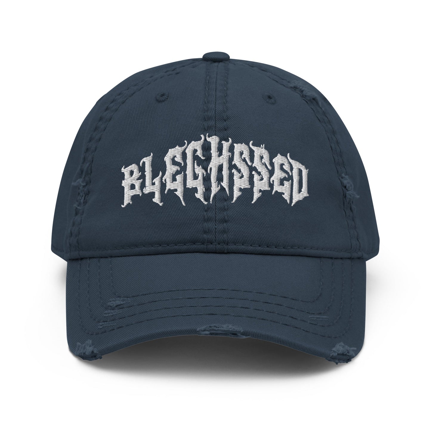 Bleghssed Distressed Dad Hat