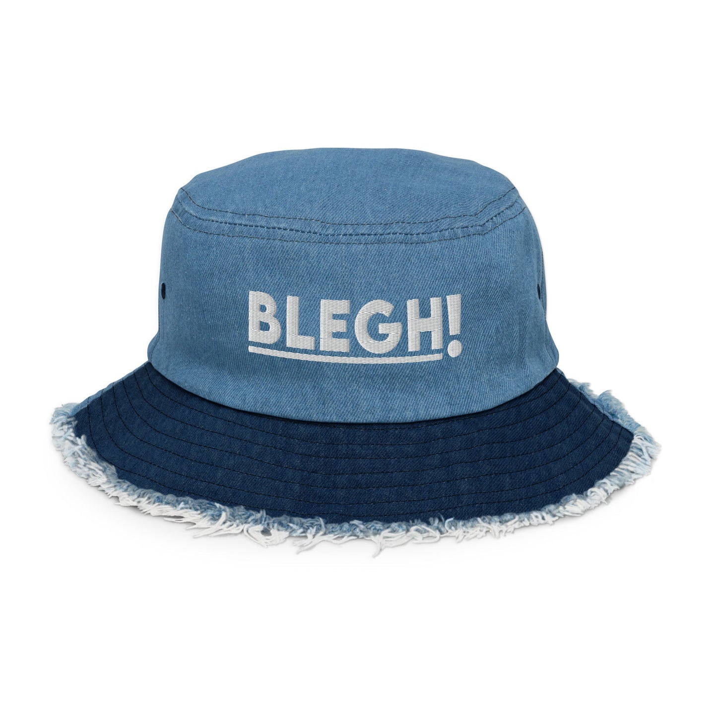 Classic Blegh Distressed Bucket Hat