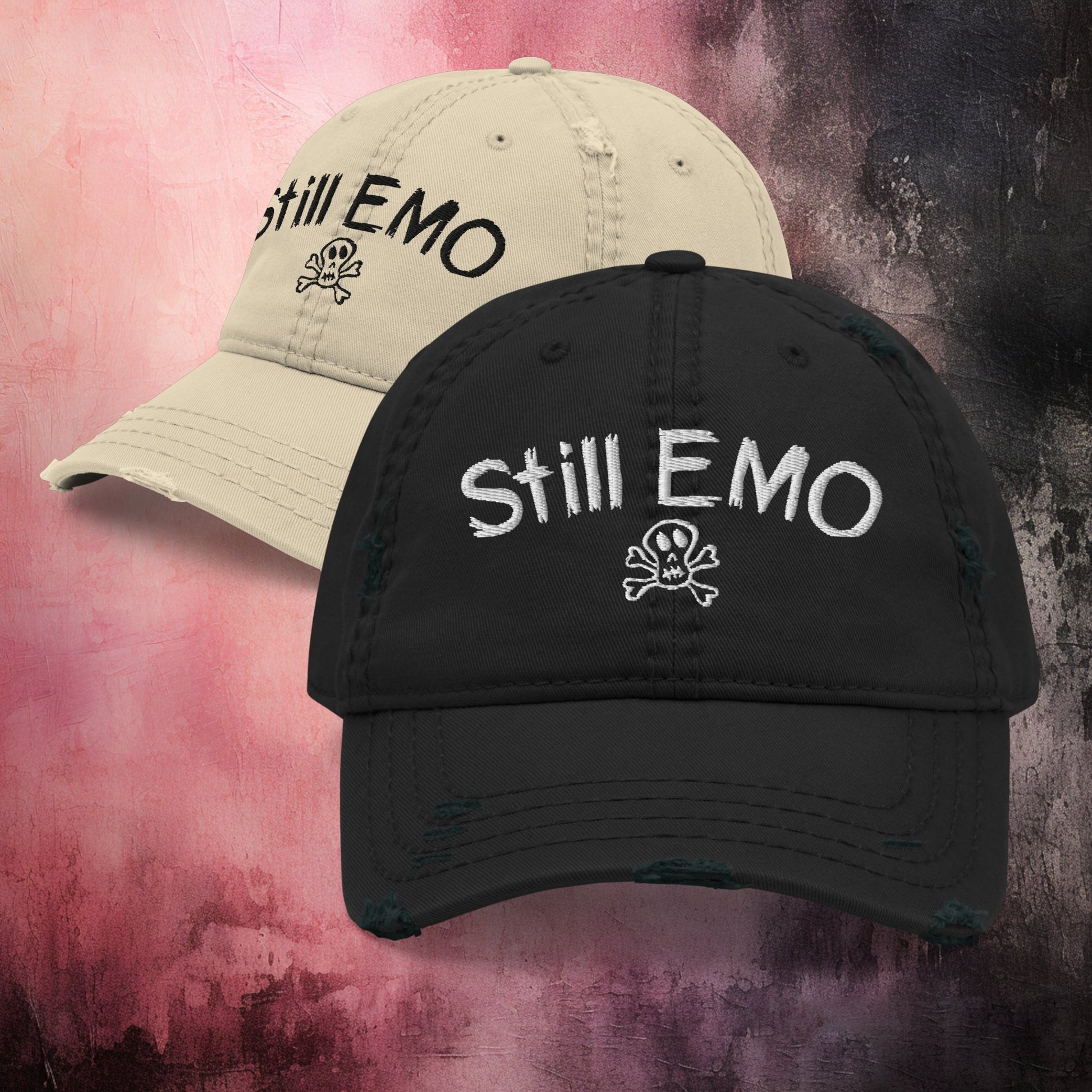 Still Emo Distressed Dad Hat