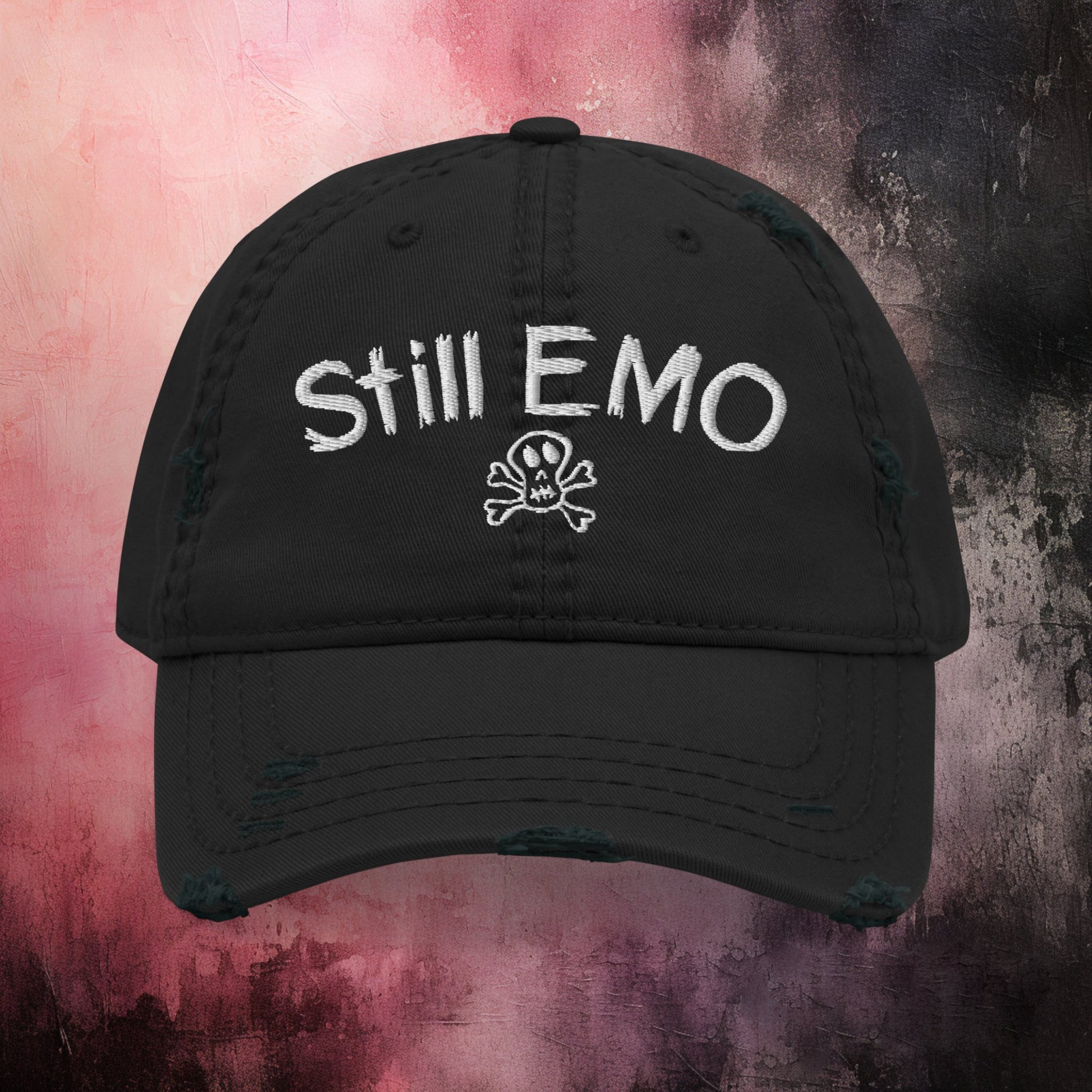 Still Emo Distressed Dad Hat